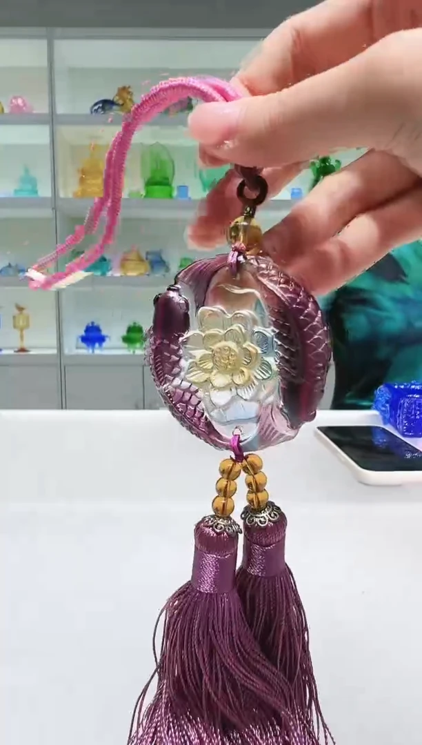 手工艺品琉璃古法琉璃车挂
