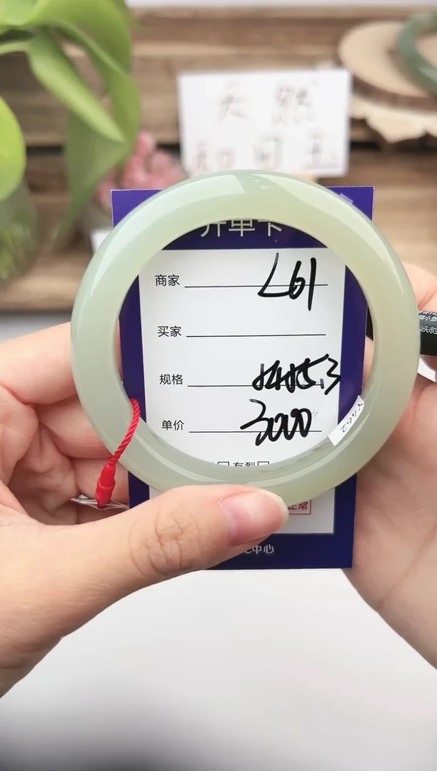 未镶嵌手镯和田玉微色差L61