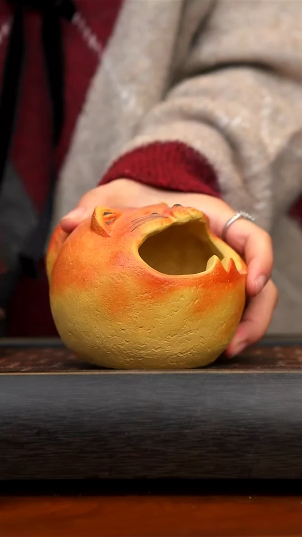 【闪购商品】紫砂茶壶宜兴紫砂招财猫烟灰缸