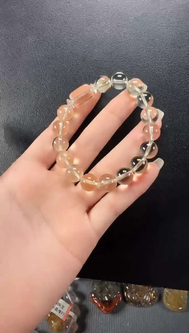水晶手链未镶嵌黄净体