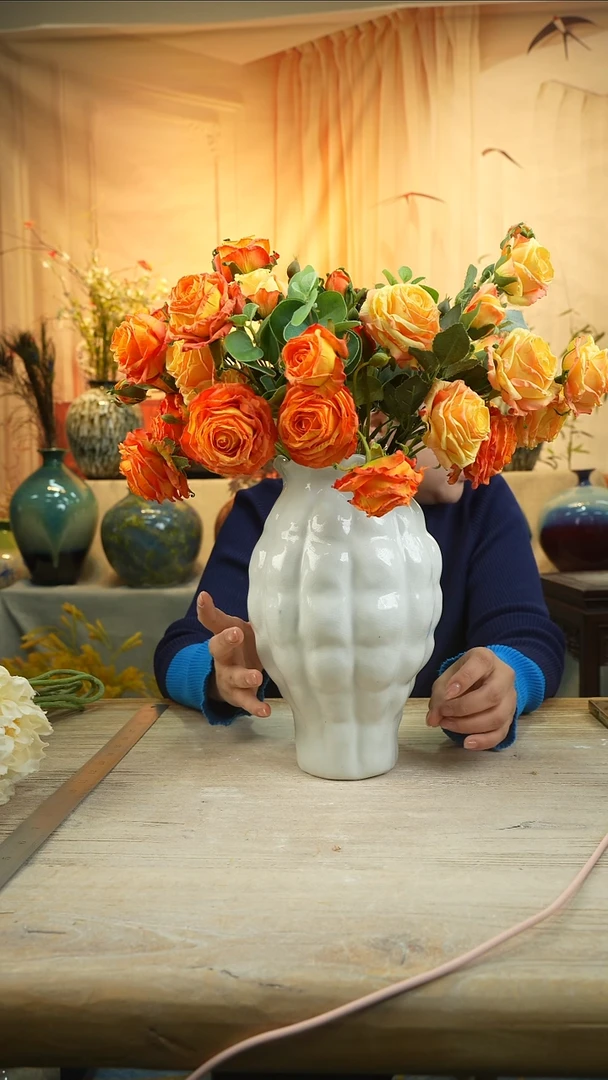 高27口12陶瓷花瓶花器