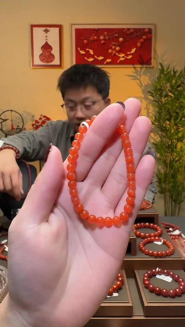 【闪购商品】南红玛瑙手串未镶嵌一条5mm+ 多样性发货