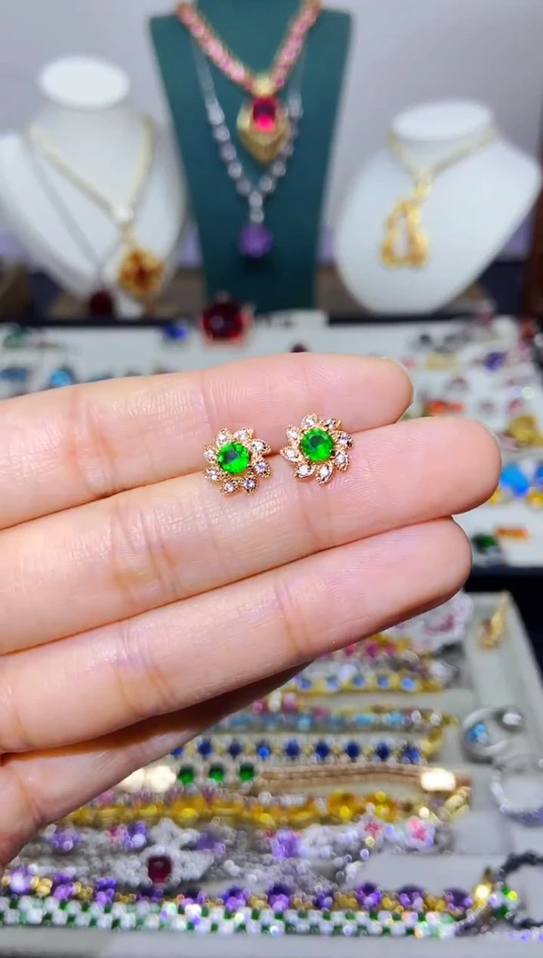 银S925镶嵌戒指烟晶1