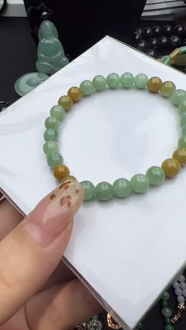 未镶嵌手串翡翠玉珠手串