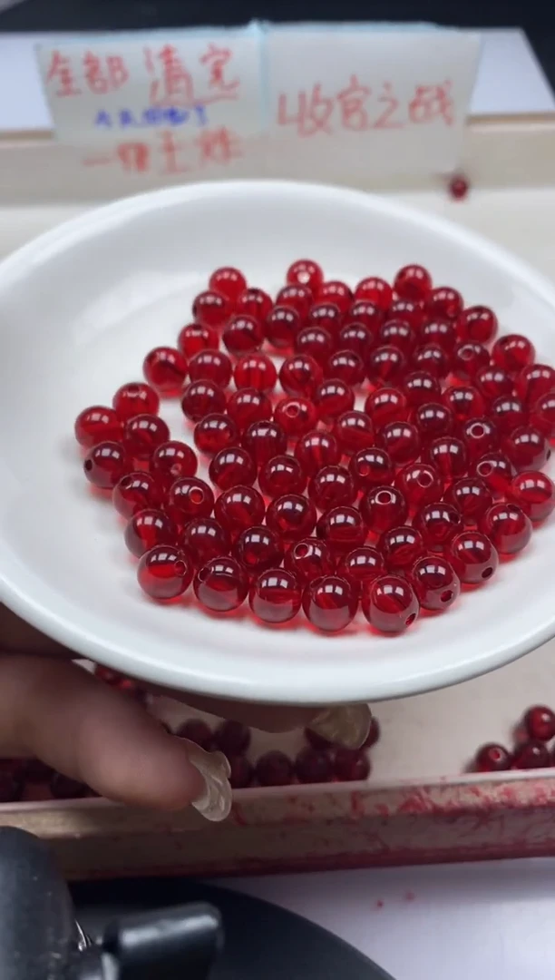 【闪购商品】蜜蜡颈饰未镶嵌w2063血*珀蜜蜡8mm*10颗