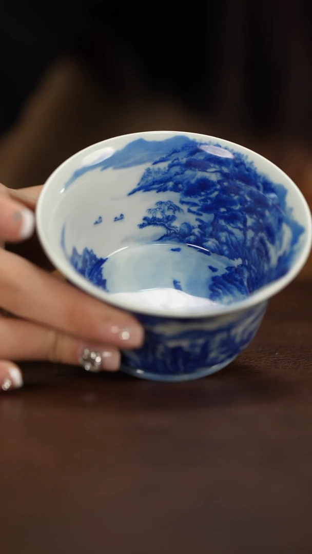 【闪购商品】恒垣山房江山无尽撇口杯