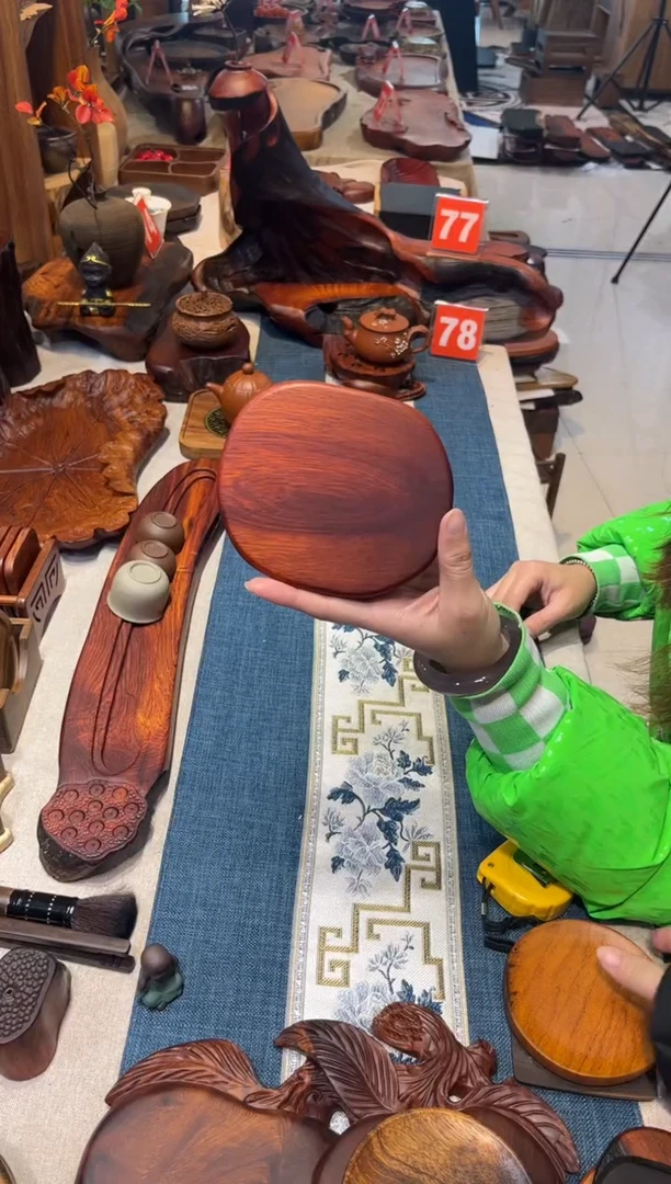 【闪购商品】缅甸花梨木圆壶承