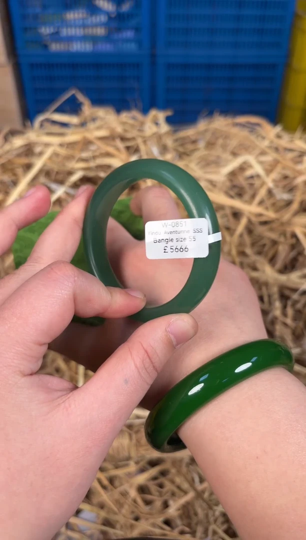 未镶嵌手镯石英质玉W0851