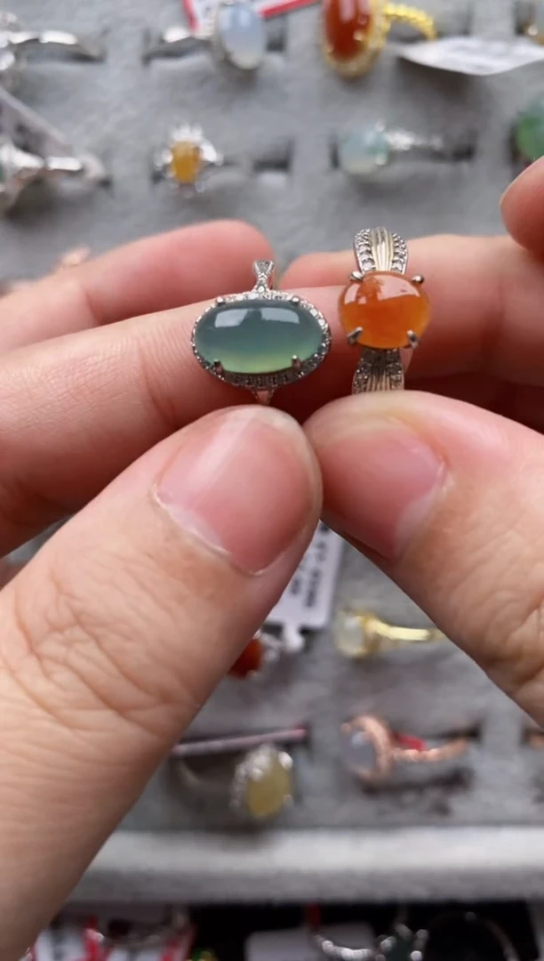 【闪购商品】翡翠戒指银S925镶嵌33333---0