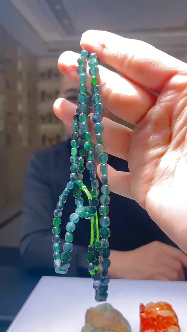 未镶嵌定制翡翠KK翡翠毛货吊坠-30