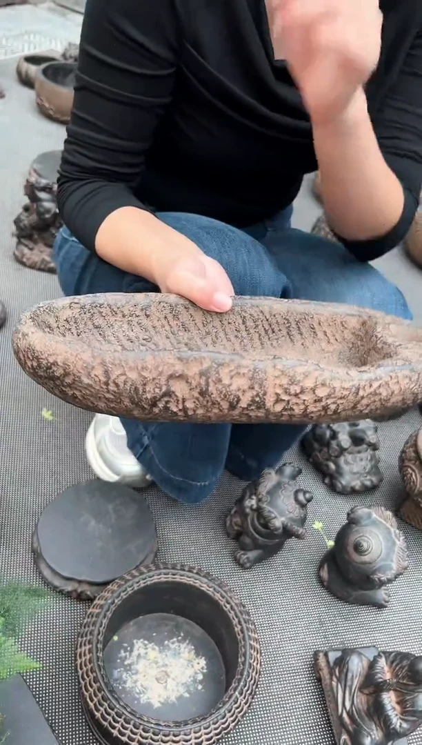 陶土【火山泥】牛槽盆