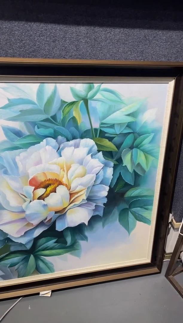 【闪购商品】油画7号手绘油画120*120 牡丹花