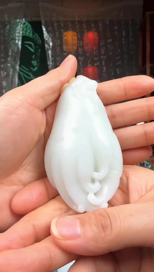 未镶嵌和田玉把件满*佛手