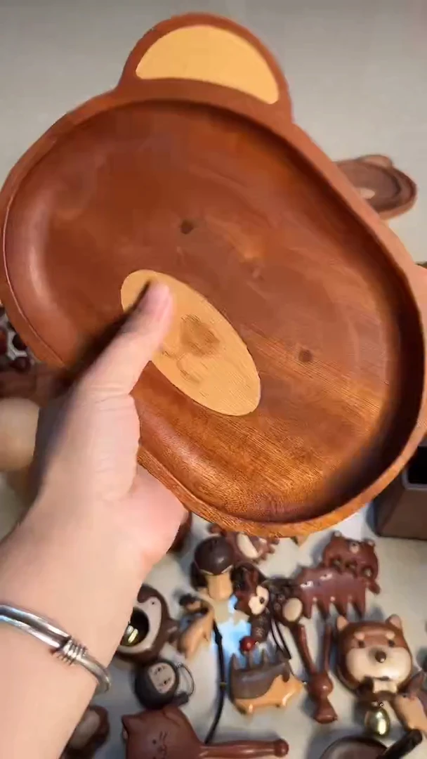 木微瑕。小熊托盘