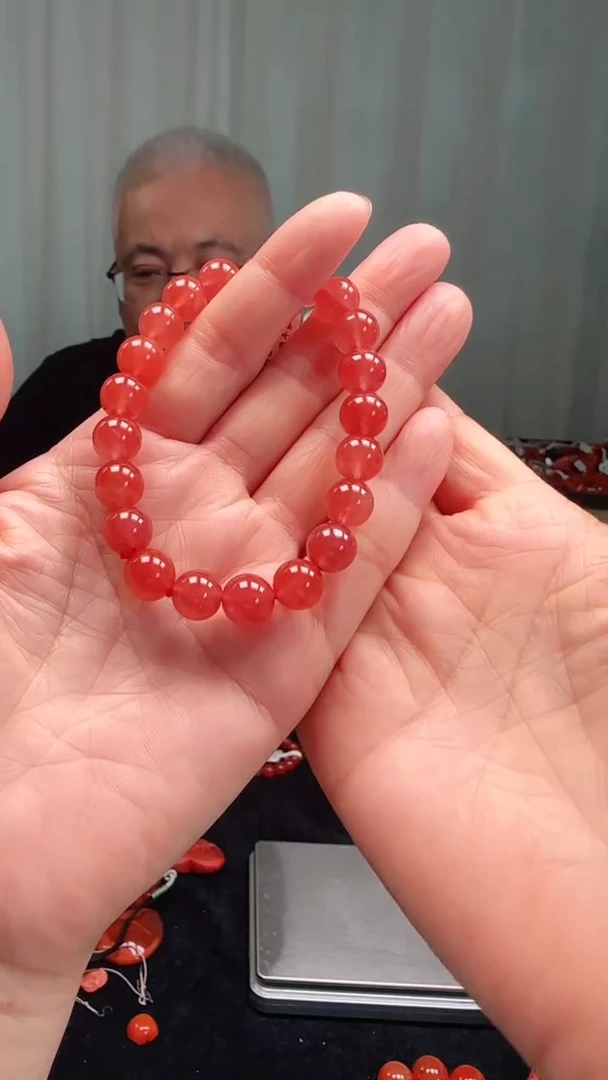 未镶嵌多样性发一件南红玛瑙9mm保山圆珠单圈