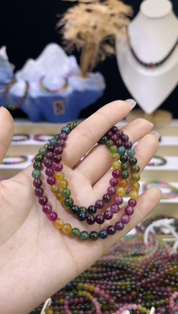 【闪购商品】碧玺/未镶嵌5mm+碧玺多圈多样性发货