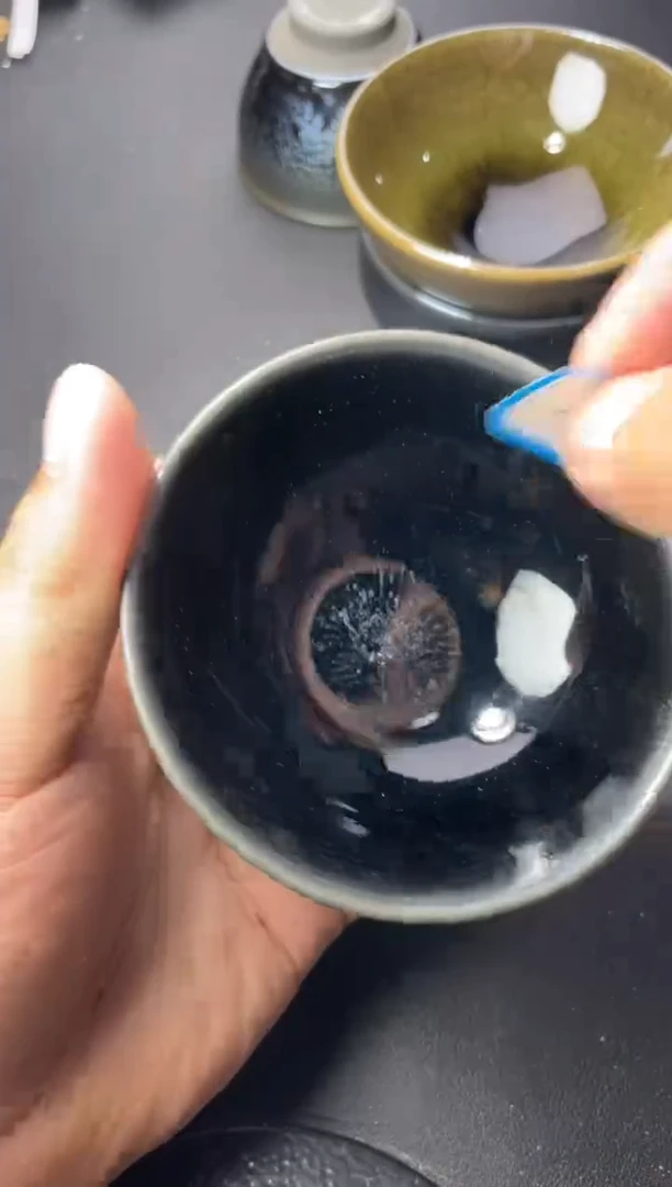 茶盏101叶紫建盏叶紫