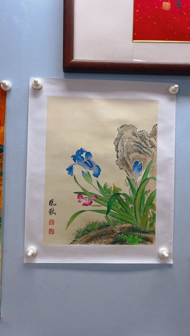 国画小*徐凤秋老师兰花作品
