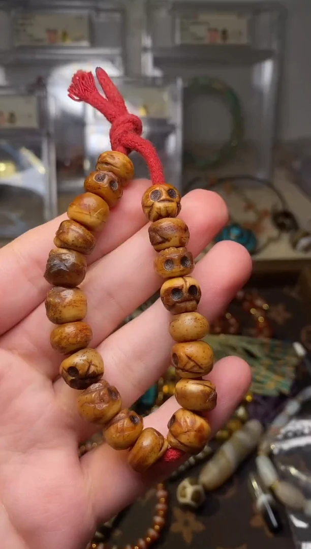 树脂制品藏传 骨制 狮驼岭 手串