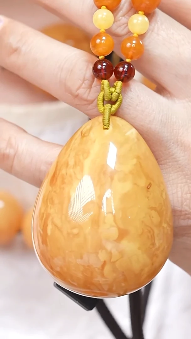 蜜蜡颈饰未镶嵌7183天然蜜蜡珠宝奇石云端妖孽全部保真
