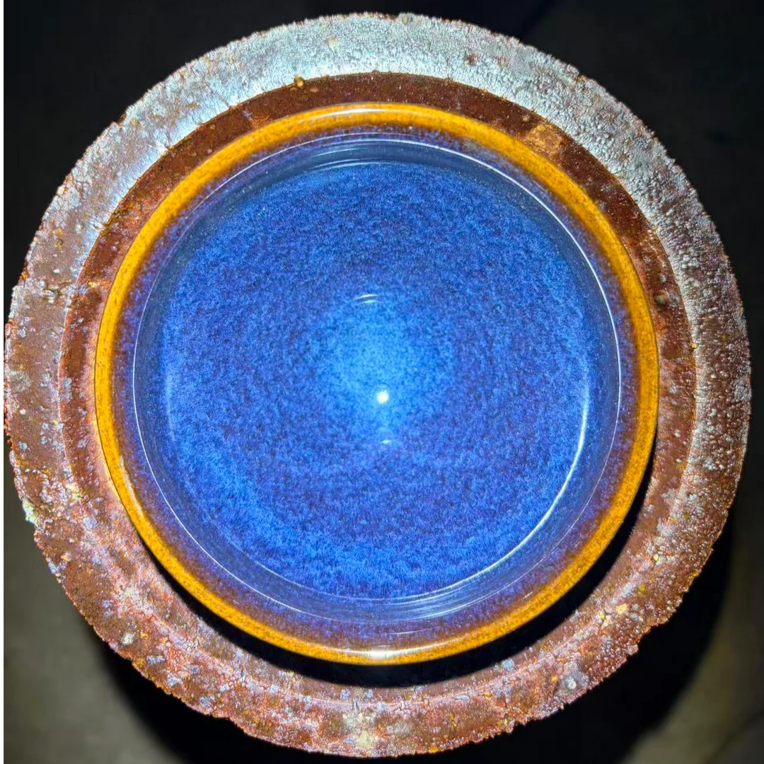 建窑建盏 回蓝 高端茶器主人杯 电烧