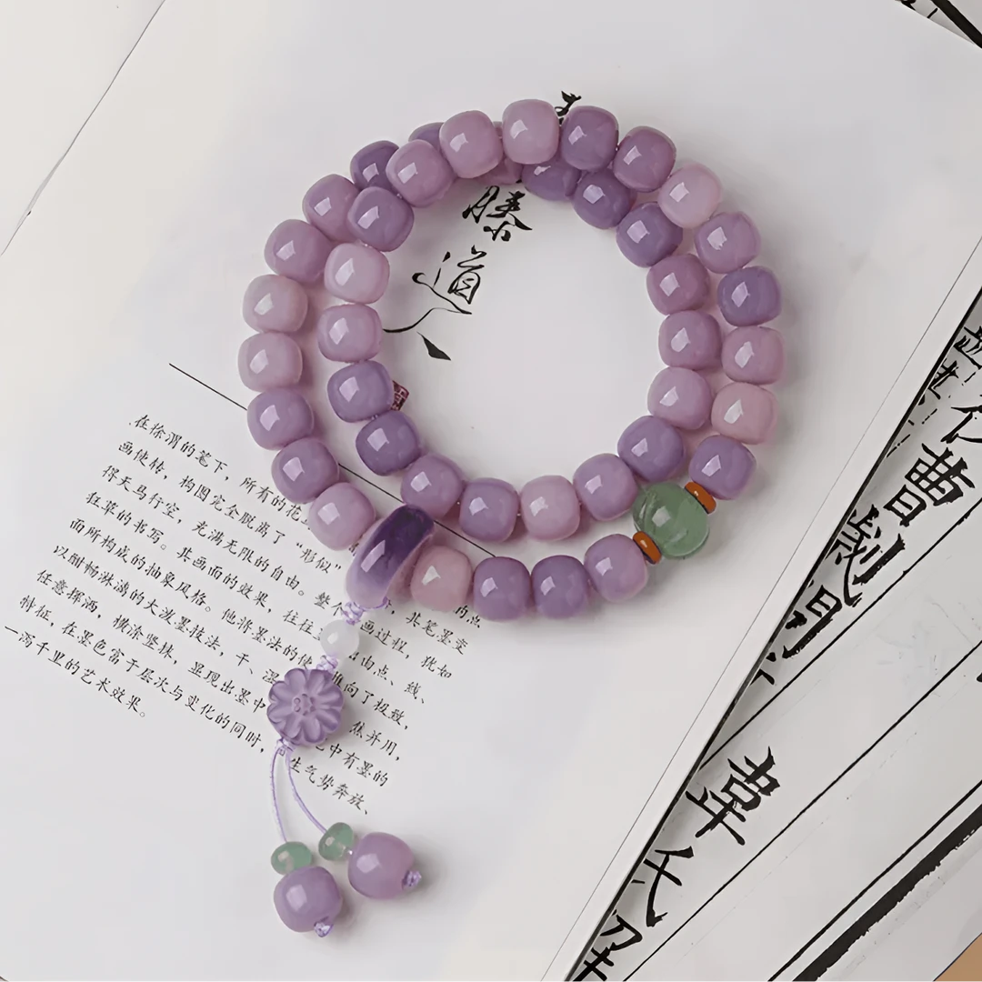 紫气东来 菩提 双圈手串
