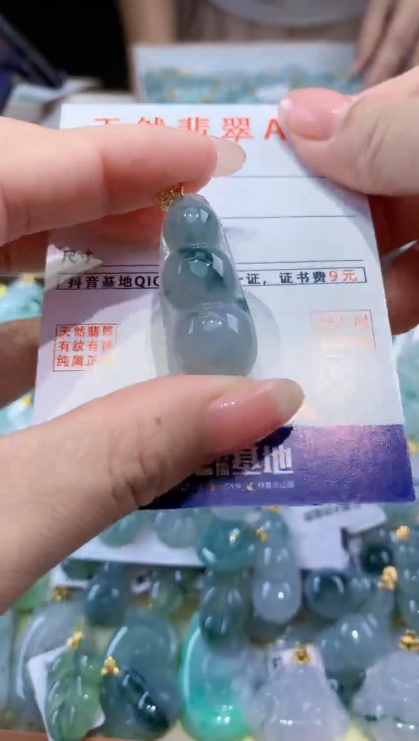颈饰未镶嵌翡翠天然翡翠A货挂件