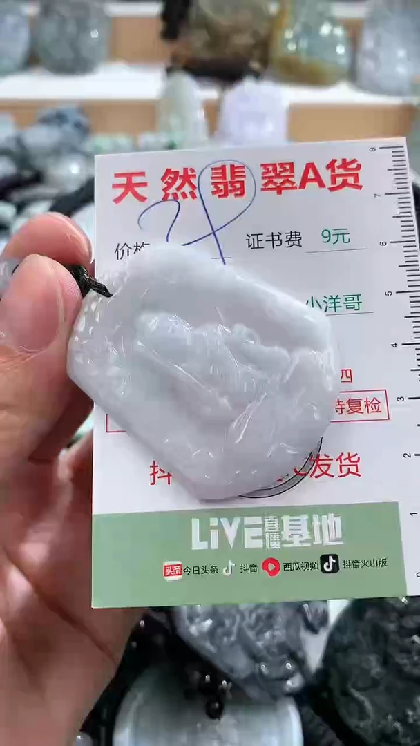 翡翠未镶嵌吊坠(不含链)1
