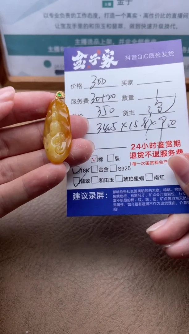 翡翠18K金镶嵌颈饰525550105