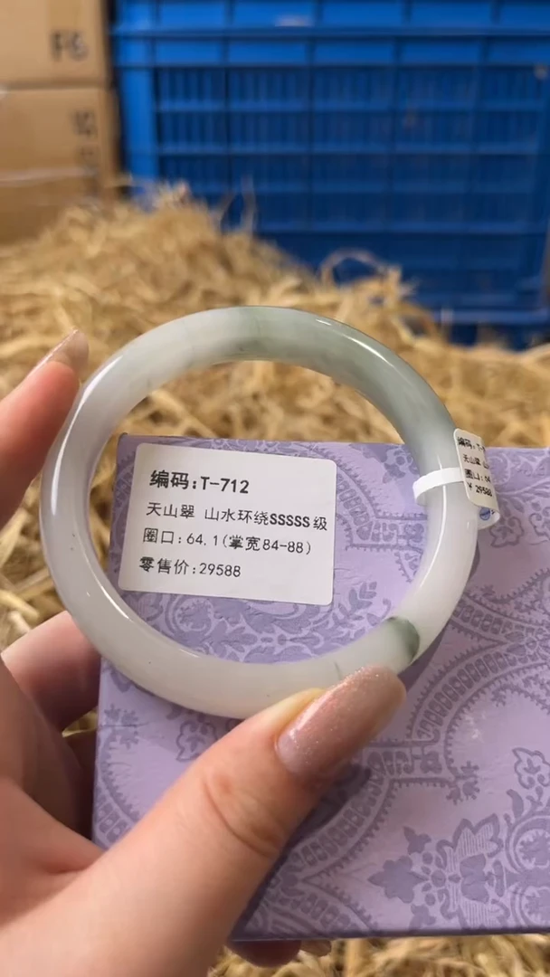 未镶嵌手镯石英质玉T-712