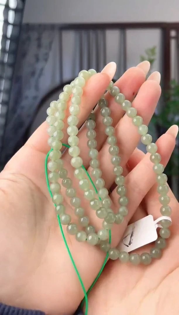 未镶嵌手串和田玉108珠链 xp