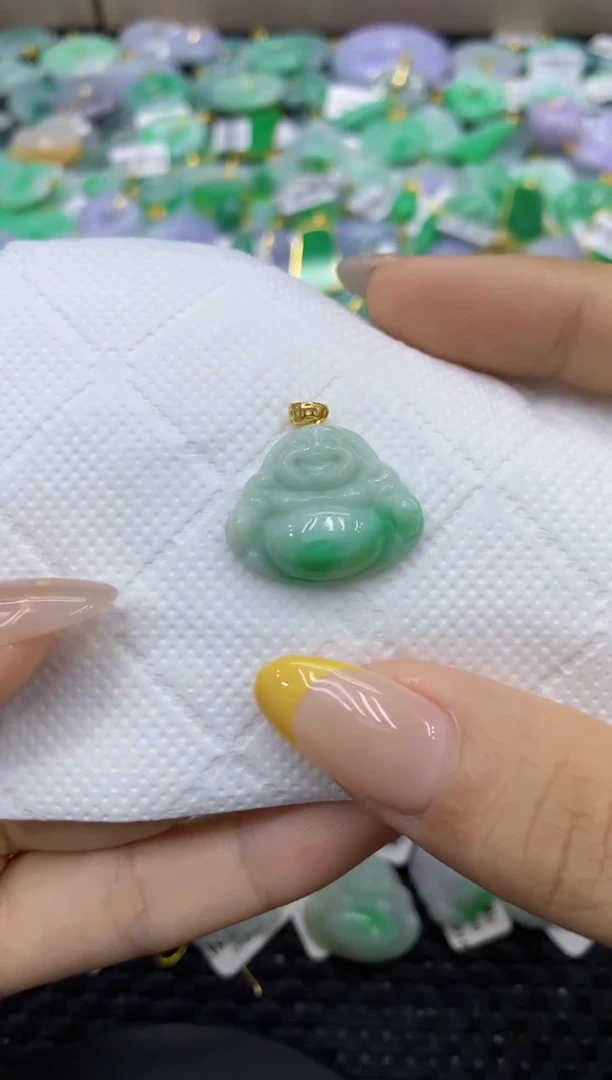 颈饰未镶嵌翡翠天然缅甸翡翠A货