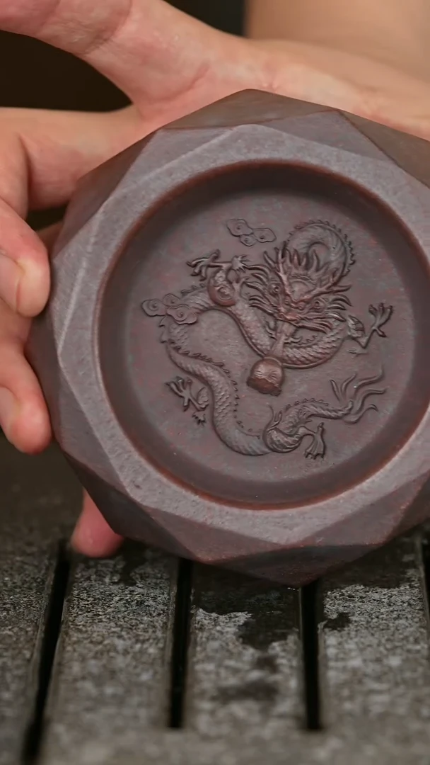 【闪购商品】紫砂茶宠36紫砂龙烟缸