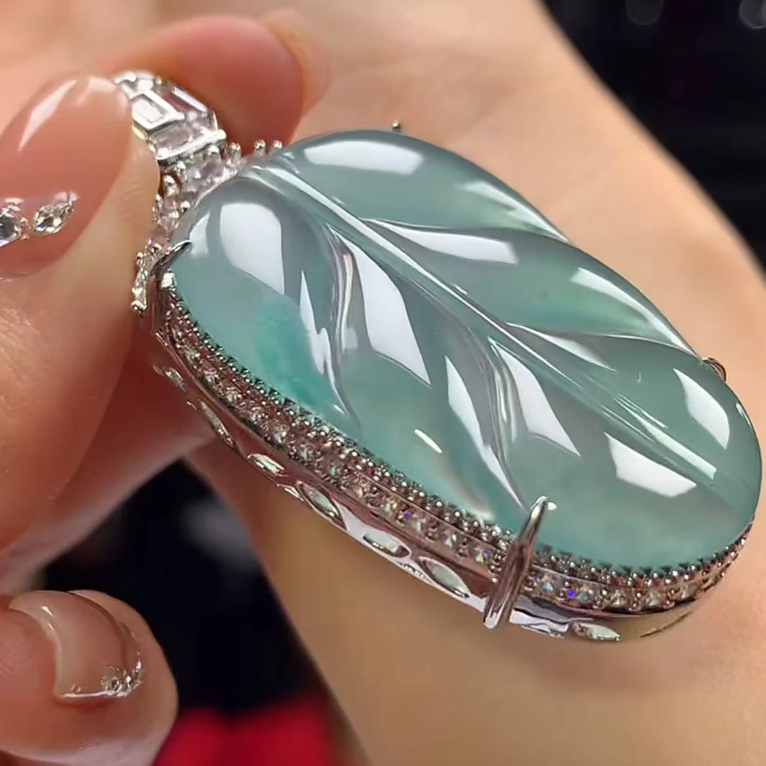 【逍遥】天然A货翡翠大叶子吊坠*222/304/多样性发/1件