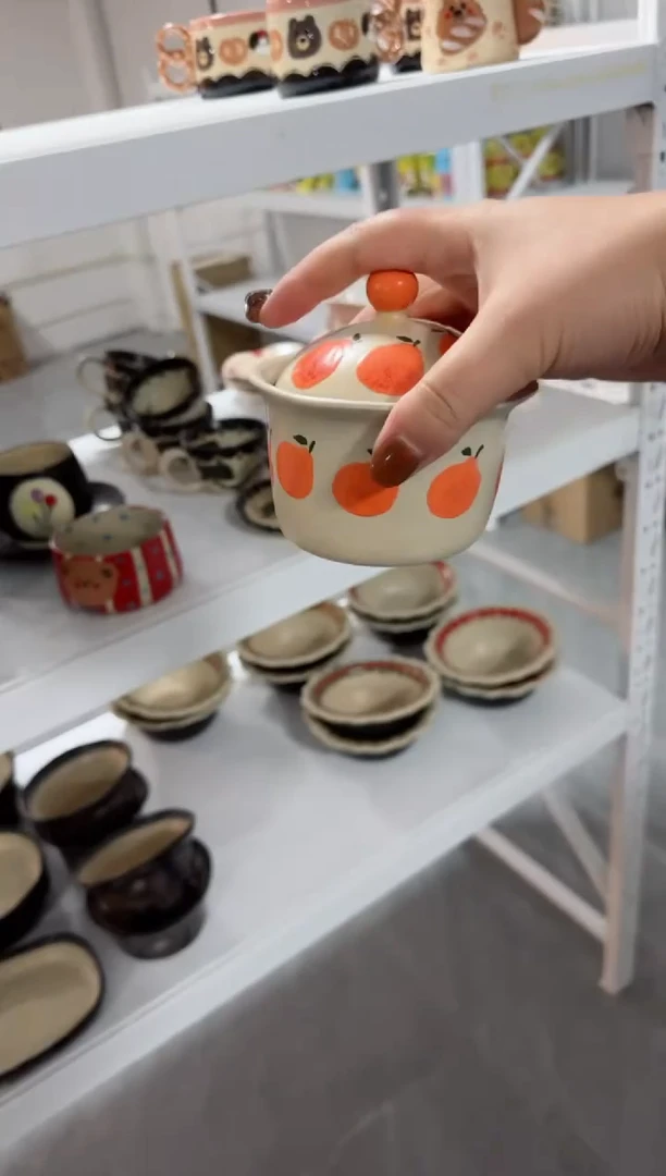 【闪购商品】橘子盖碗高温测温器