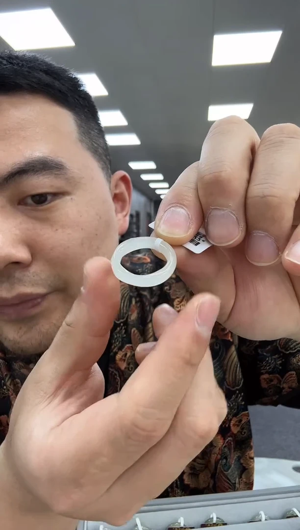 【闪购商品】和田玉戒圈莫比乌斯未镶嵌15