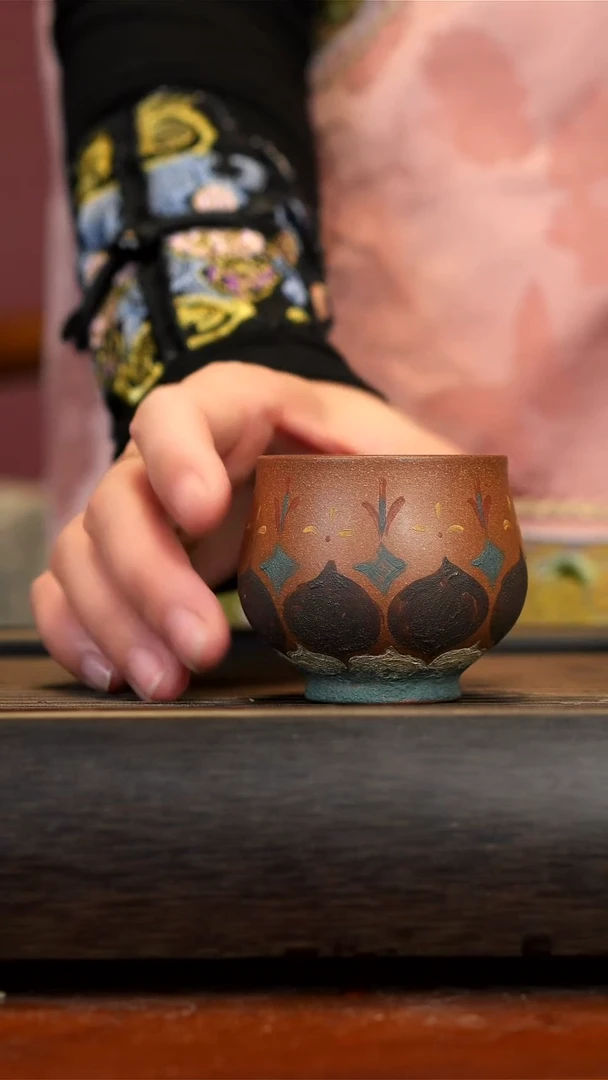 【闪购商品】紫砂茶壶《好运连连》杯子