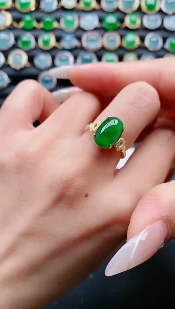 【闪购商品】翡翠戒指银S925镶嵌111111111111111