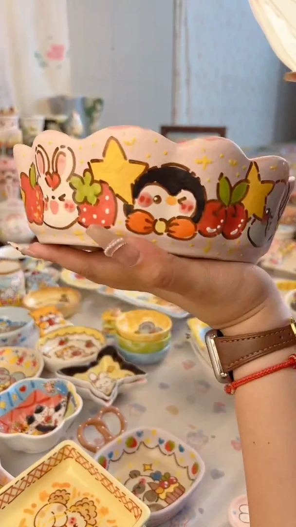 杯子陶景德镇手绘高温陶瓷微瑕处理