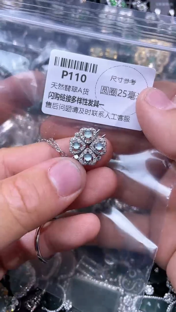 【闪购商品】翡翠颈饰未镶嵌P110项链