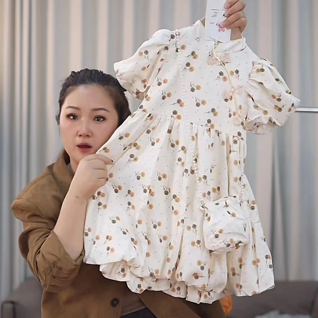 404225《现》玲姐精选韩版女童时尚气质休闲洋气夏季日常连衣裙