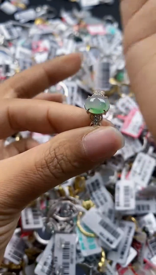 银S925镶嵌戒指翡翠11-11-11---9