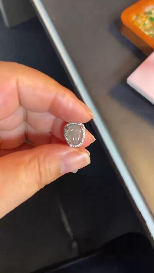 吊坠(不含链)银S925镶嵌翡翠1