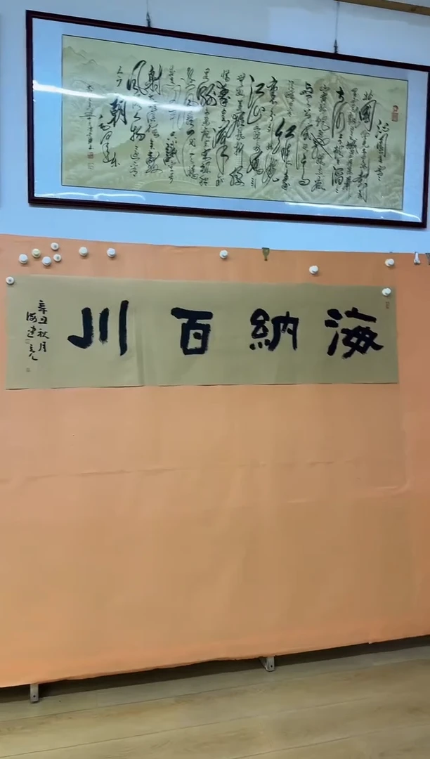 书法海纳百川作品
