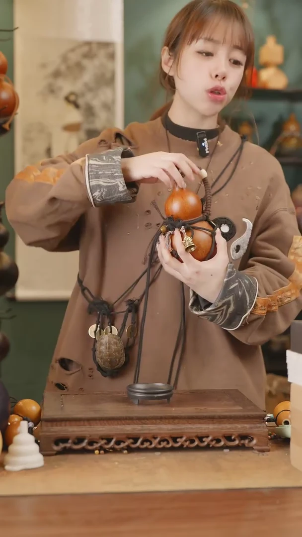 【闪购商品】254号精品天然大漆工艺防渗内胆酒葫芦~