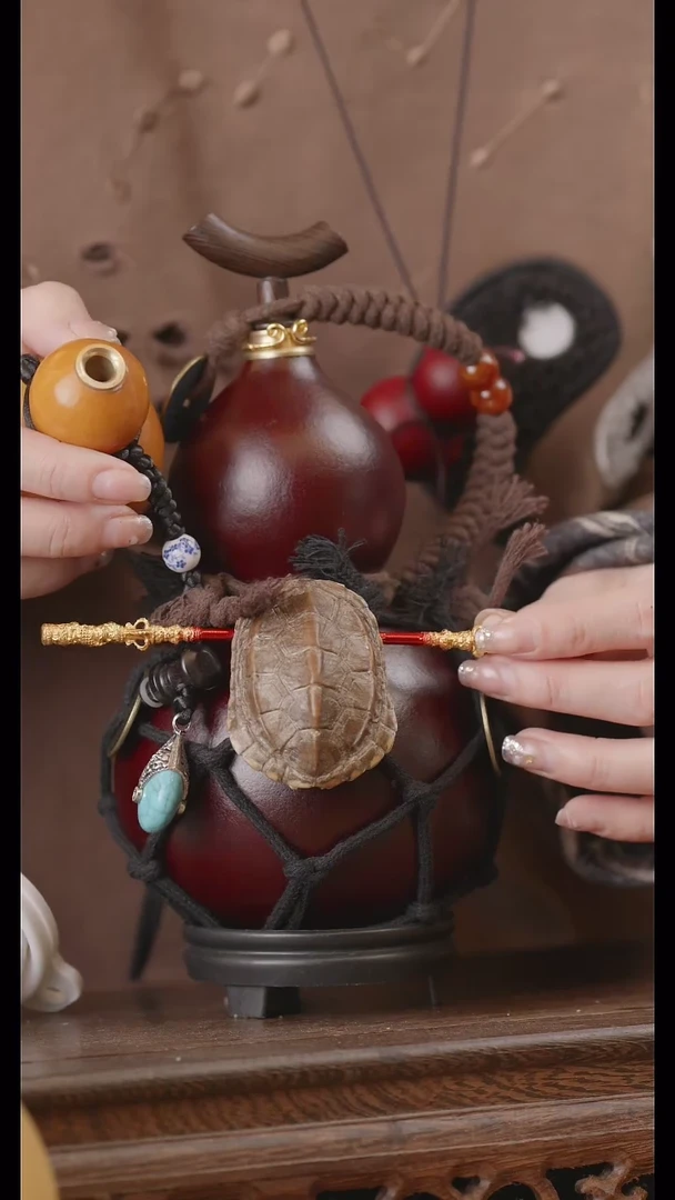 【闪购商品】104号精品天然大漆工艺防渗内胆酒葫芦~