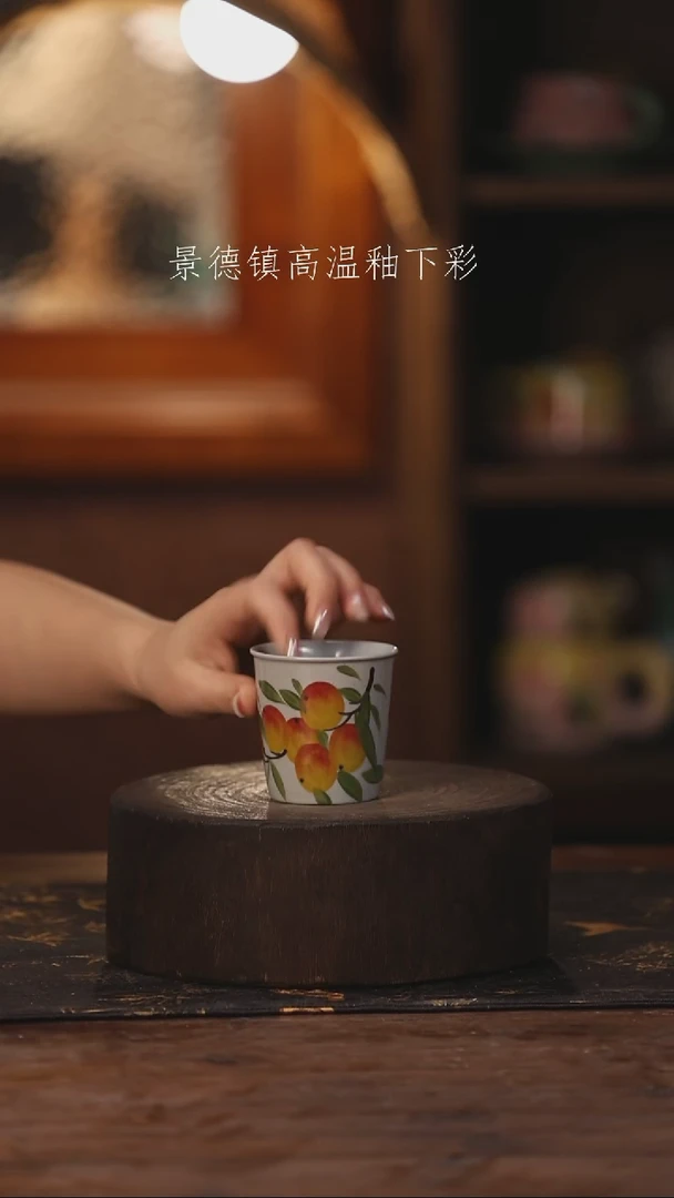 陶瓷景德镇高温釉下手绘陶瓷392