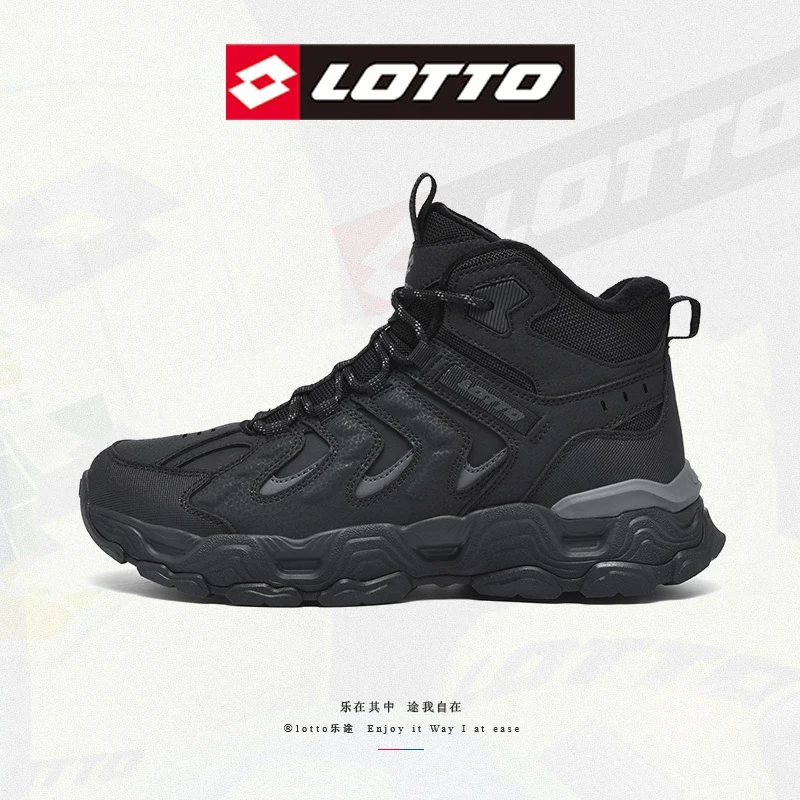 乐途情侣运动鞋2025冬季新款加绒保暖户外雪地靴耐磨防滑高帮男鞋商品图