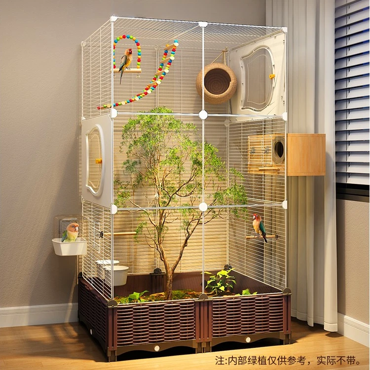 鸟笼生态别墅鹦鹉专用豪华别墅新型防溅大号家用虎皮玄凤牡丹笼子
