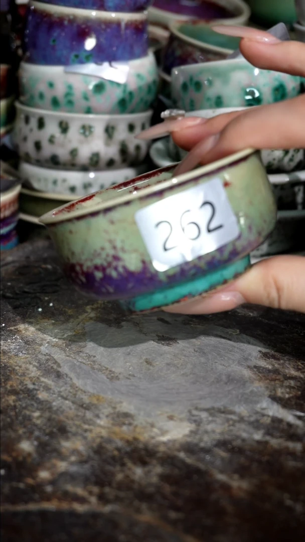 摆件精品窑变钧瓷茶器